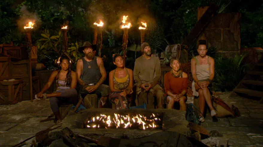 contestants on game show "survivor" 